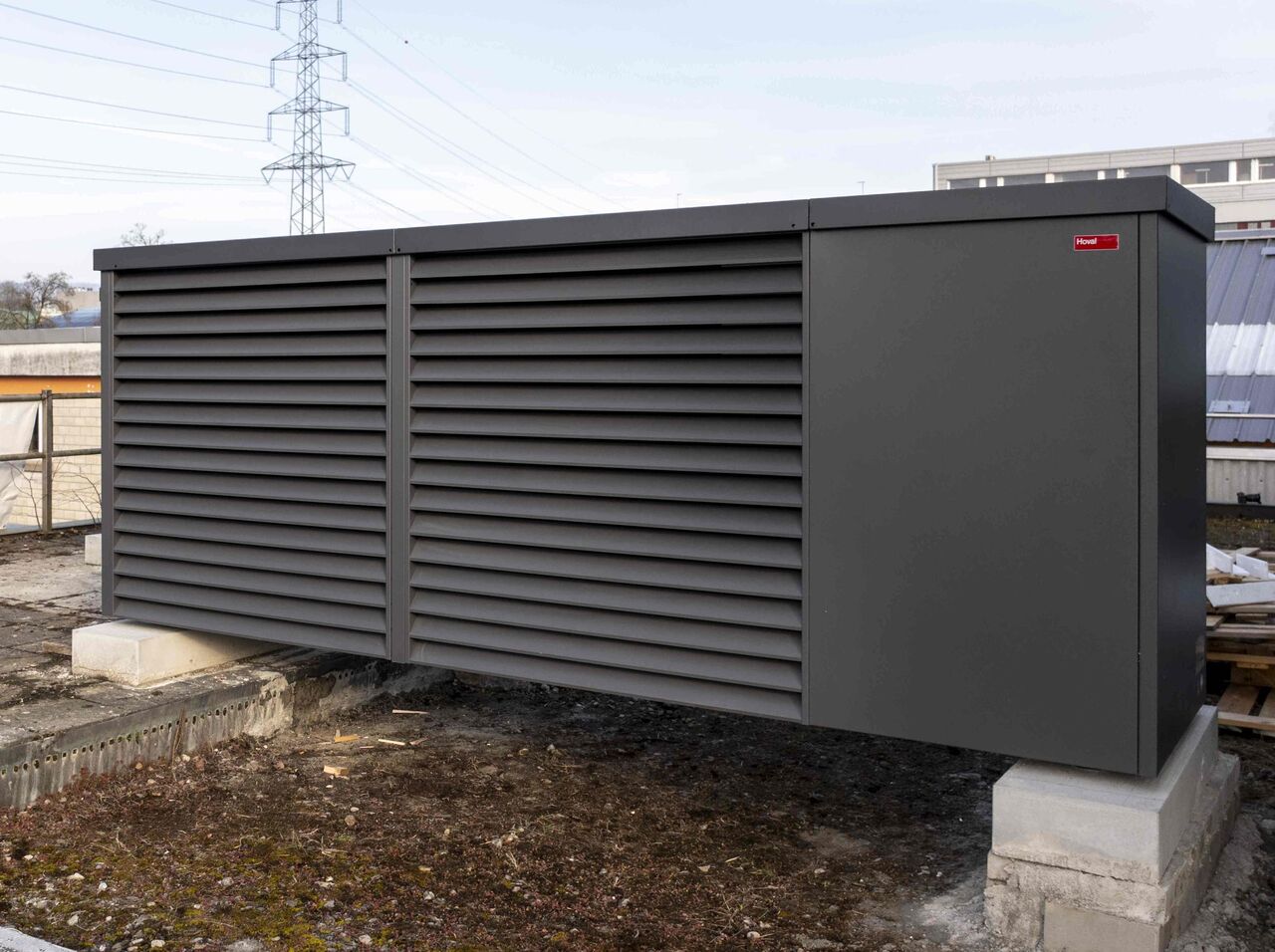 Grosse Wärmepumpe mit kleinem Footprint